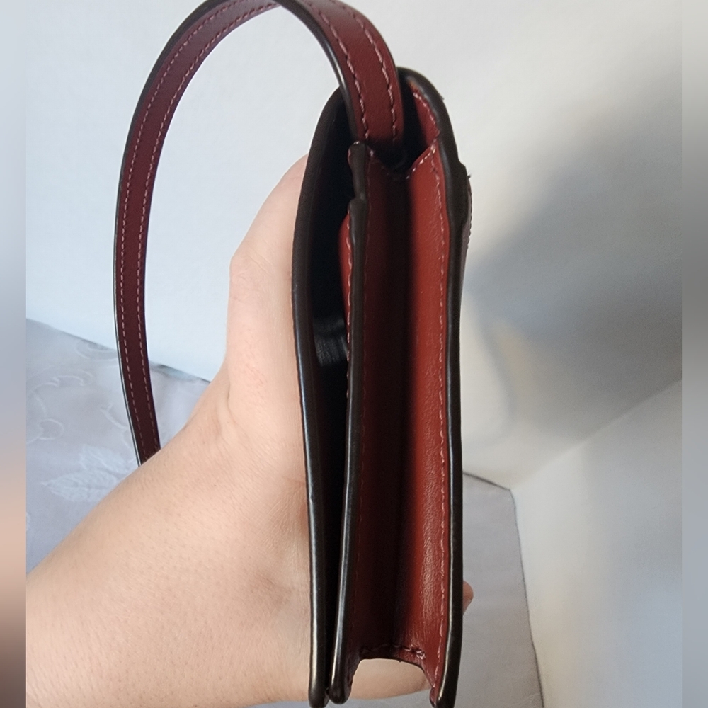 Coach Floral Signature Crossbody Bag in Brown and Pink - Picture 11 of 16